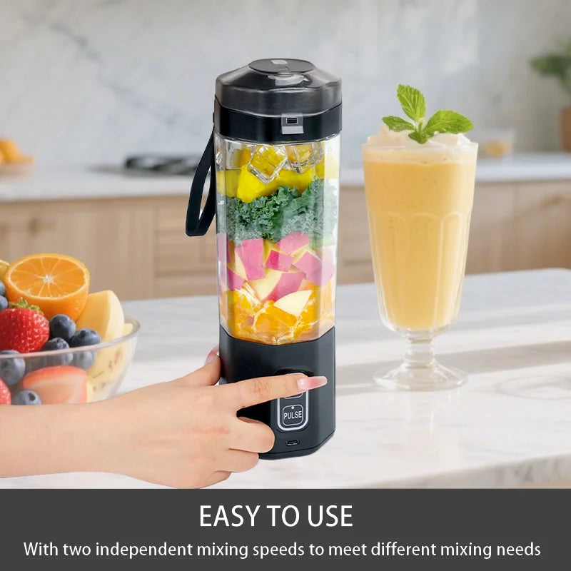 Electric Juice Blender 700Ml Usb Rechargeable