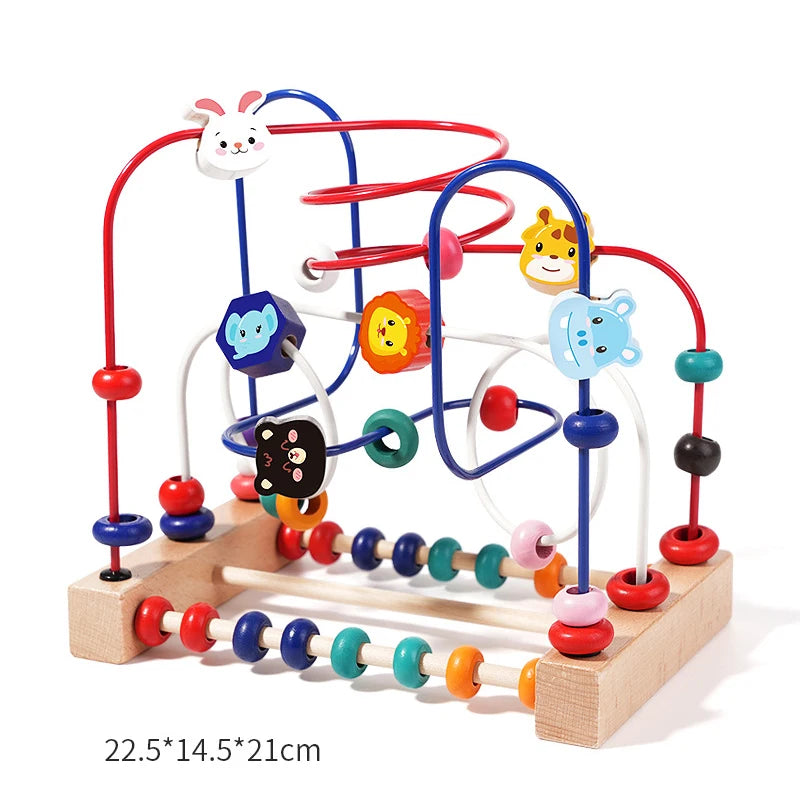 Wooden Bead Maze Learning Set
