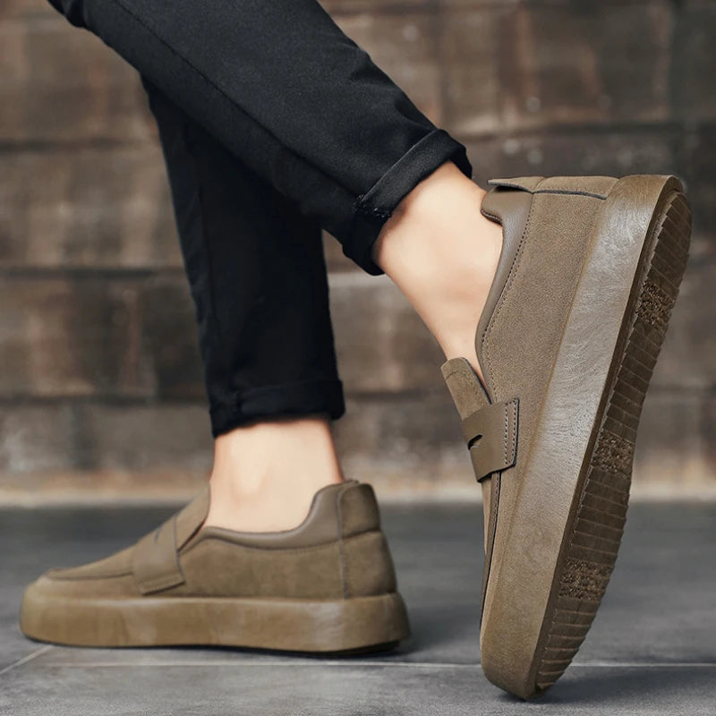 Casual Sneakers Business Loafers Non Slip Lea