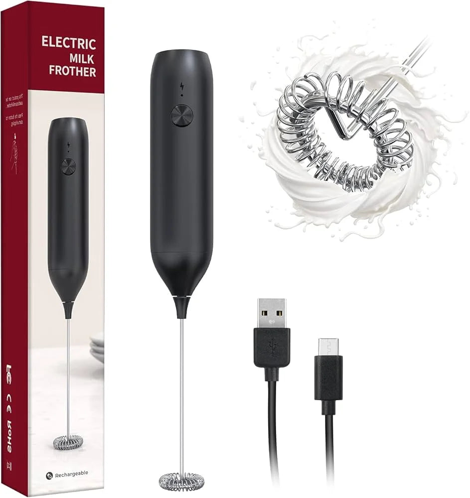 Smart Pro Electric Milk Frother Usb C Recharg
