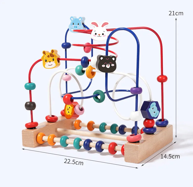 Wooden Bead Maze Learning Set