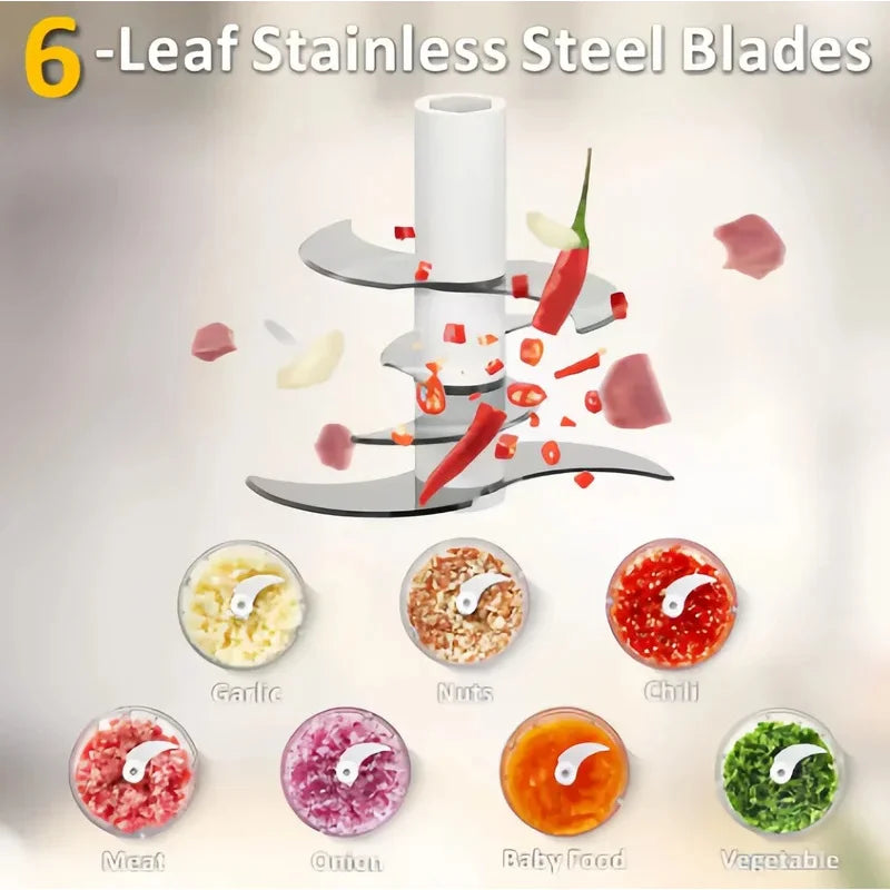 400ML Electric Food Chopper ,6 Bl Choice Selection