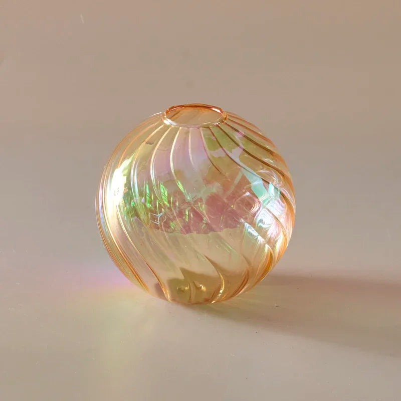 Iridescent Ball Vases ation