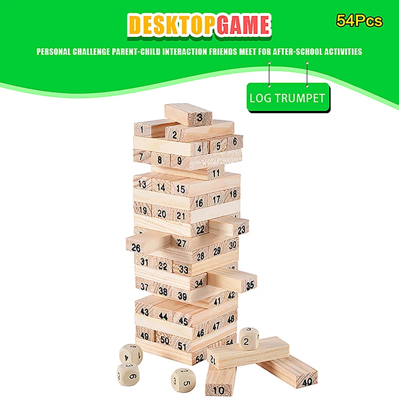 Solid Wood Stacked High Play & Learn Gear