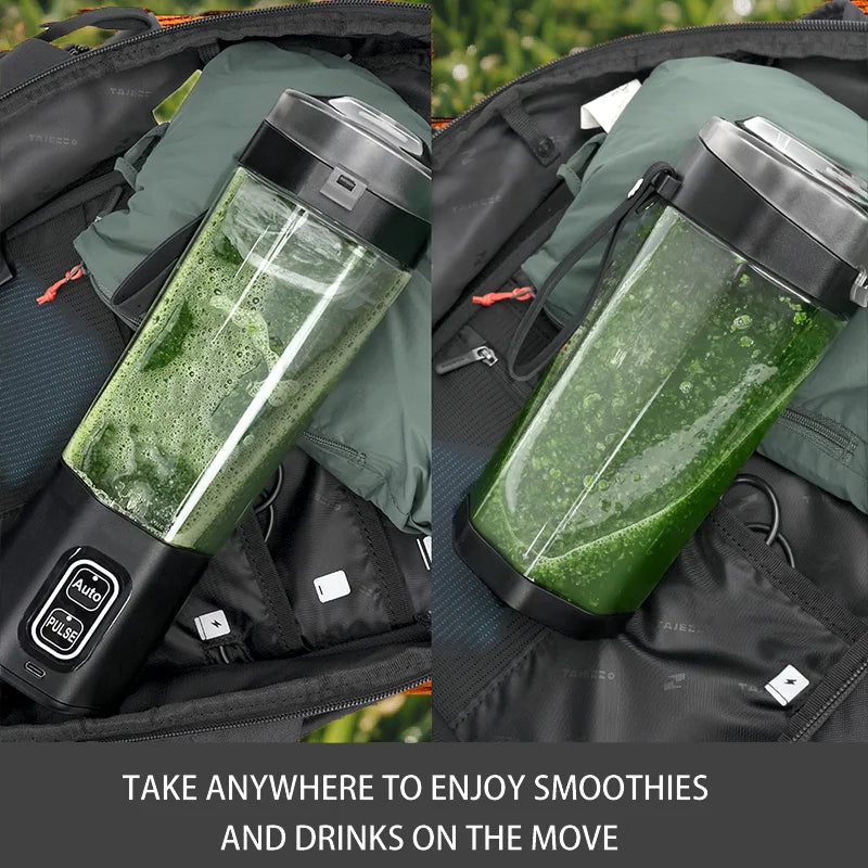 Electric Juice Blender 700Ml Usb Rechargeable