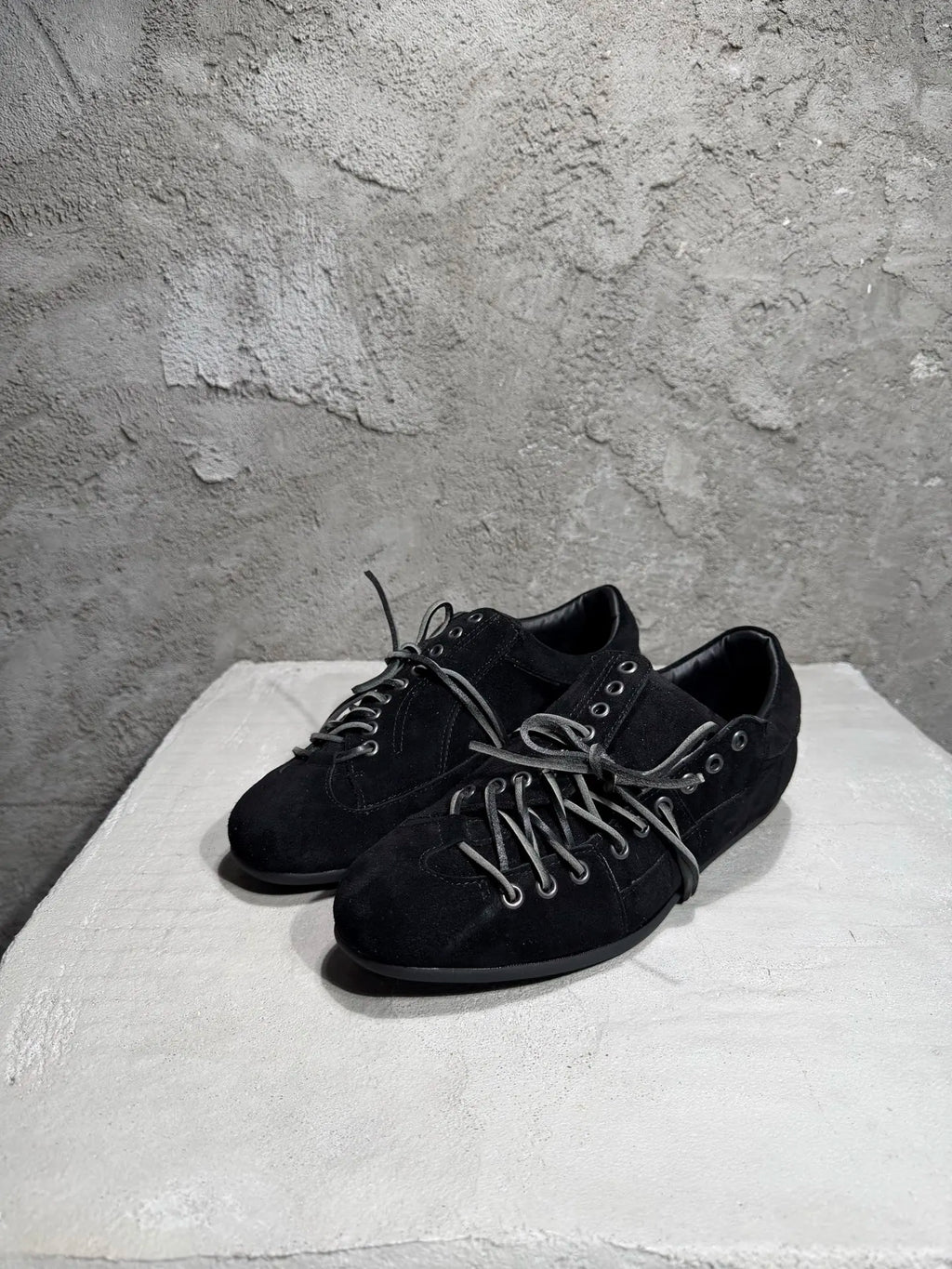 S Low Top Man Suede Leather Platform Sneakers