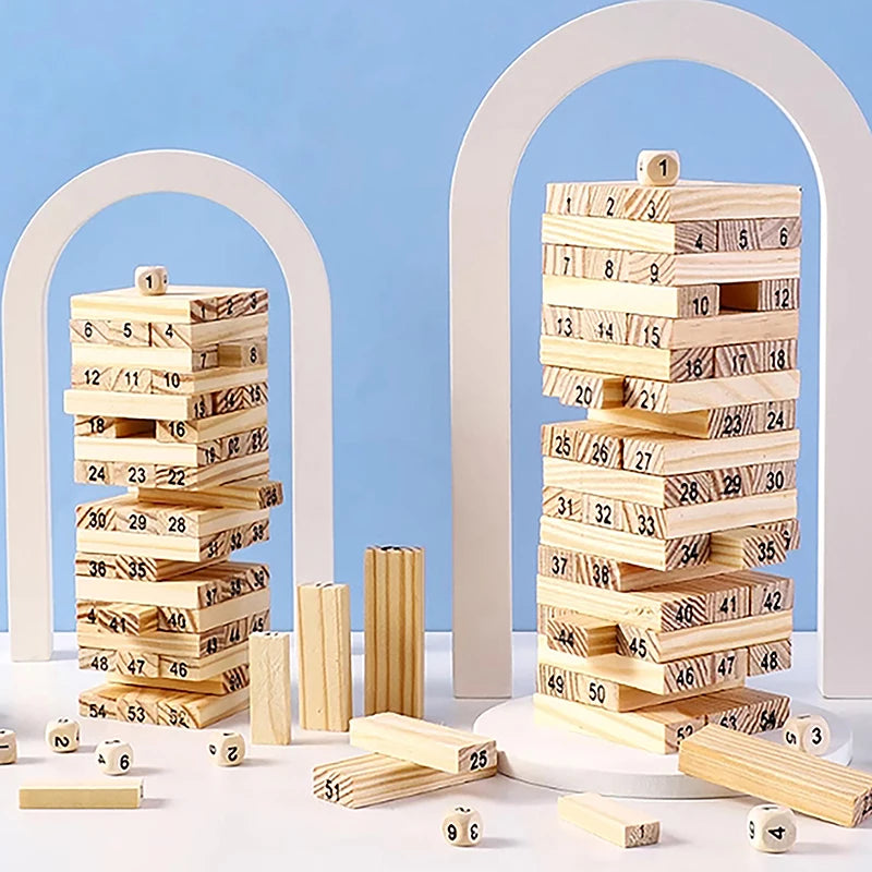 Solid Wood Stacked High Play & Learn Gear