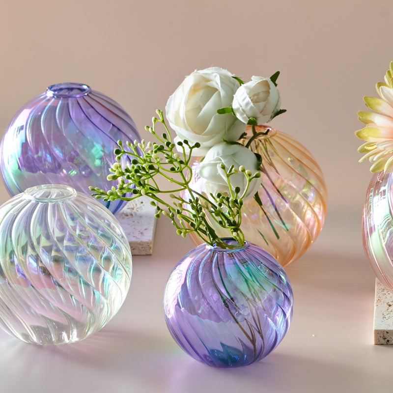 Iridescent Ball Vases ation