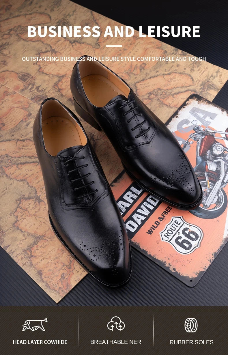 Classic Dress Oxfords Designer Style Burnishi