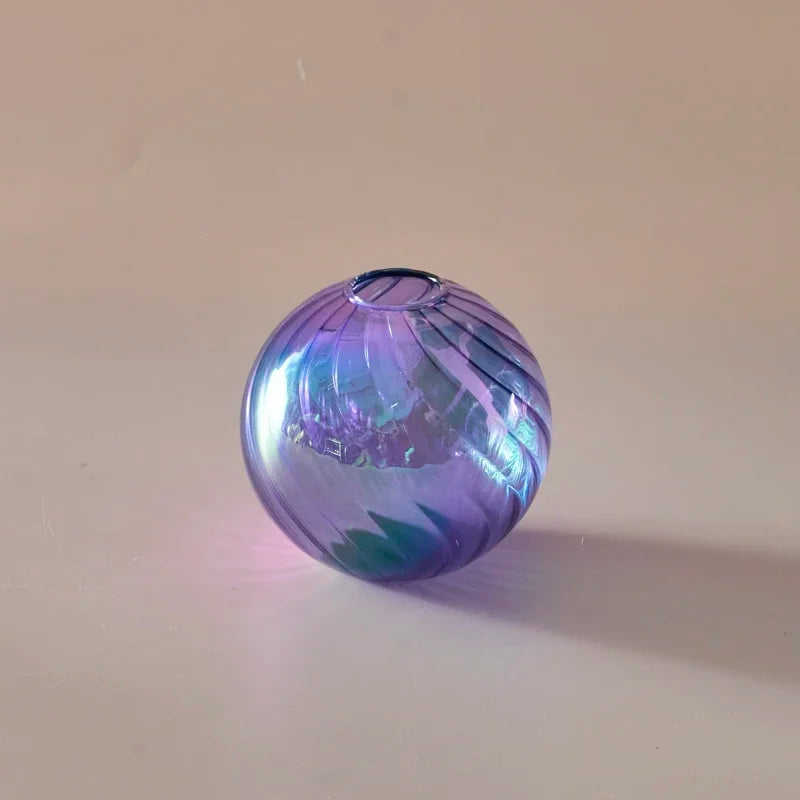 Iridescent Ball Vases ation