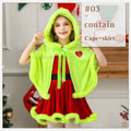 Red Green Warm Dress