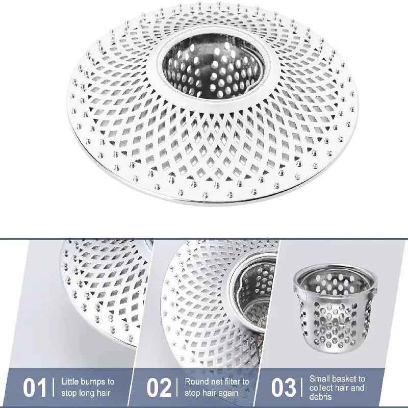 Detachable Drain Hair Catcher Home Essentials