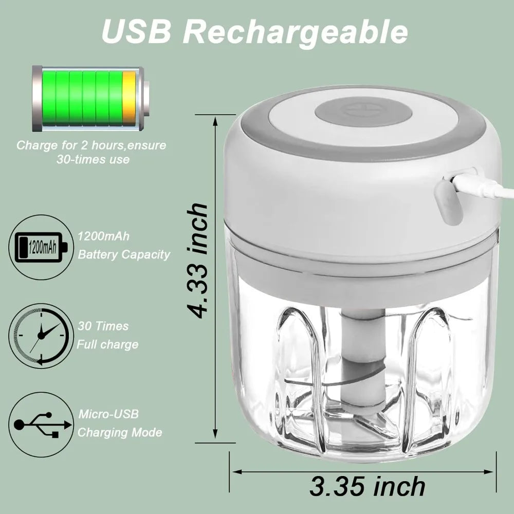 Mini Electric Garlic Chopper 2 Choice Selection