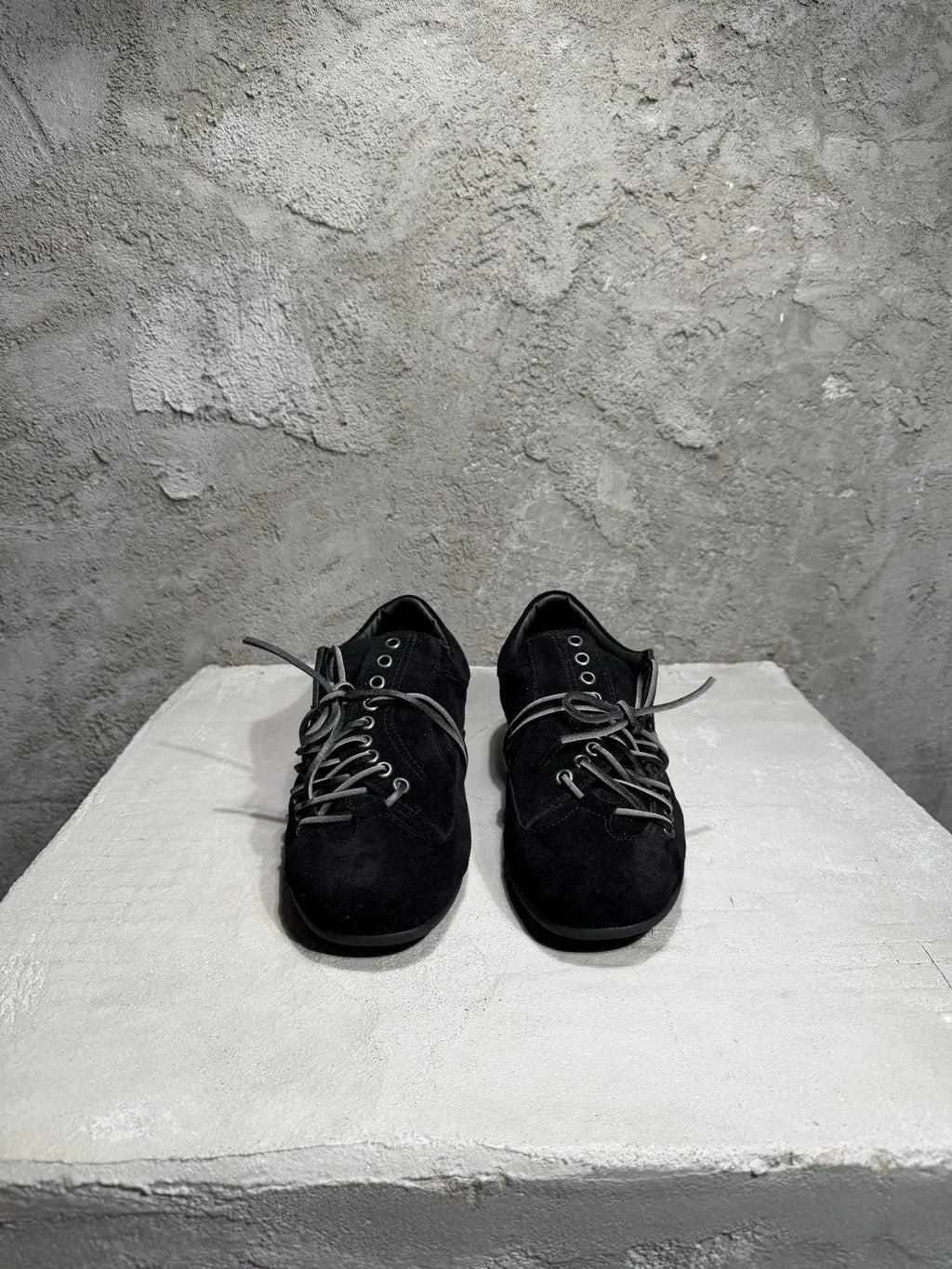 S Low Top Man Suede Leather Platform Sneakers