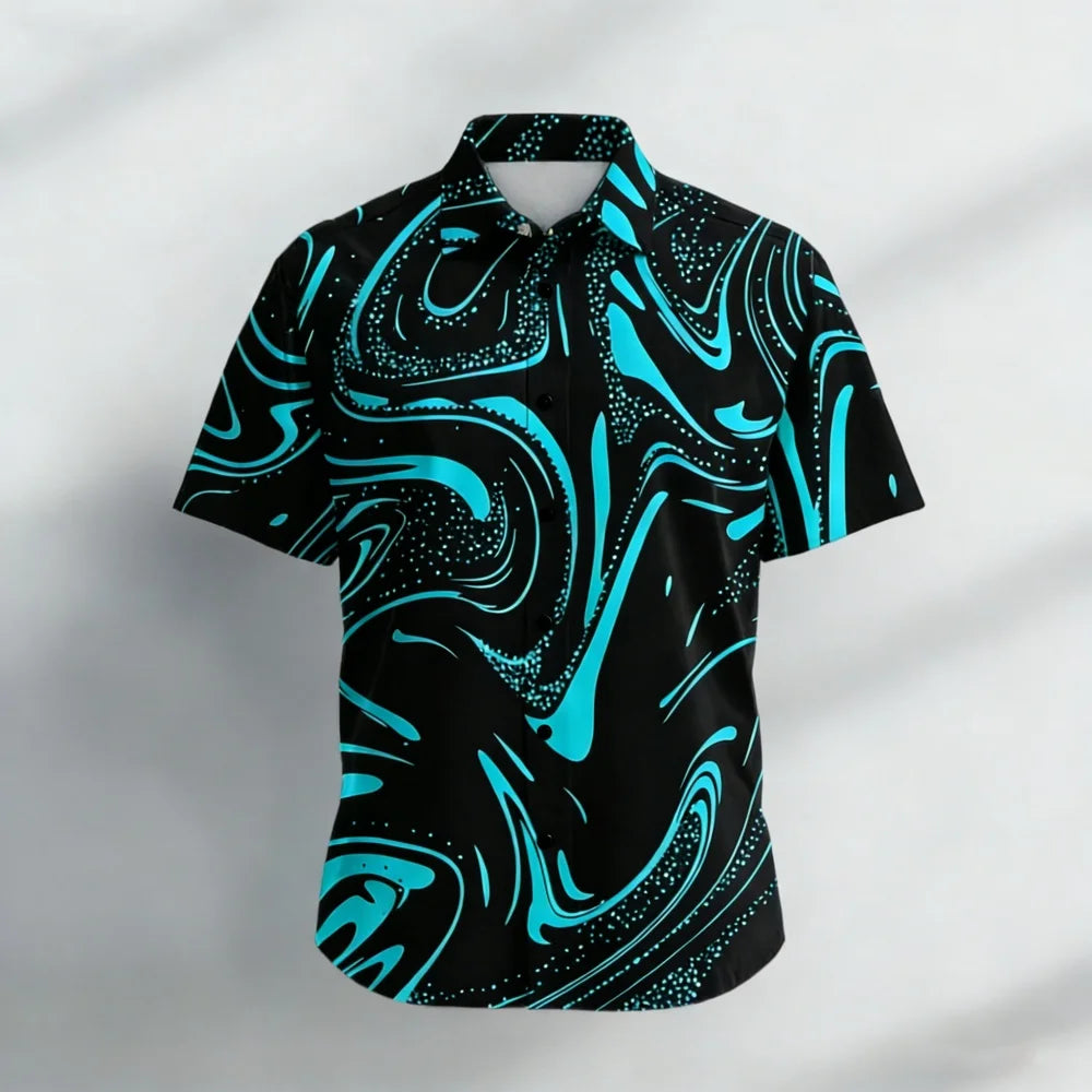 Mens Printed Shirt Shirt