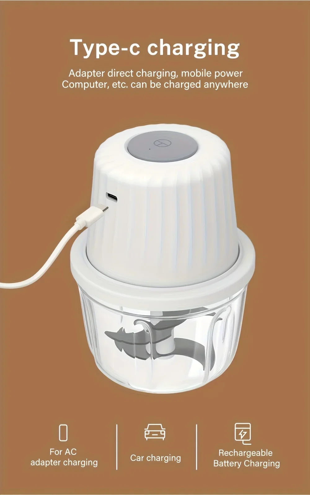 400ML Electric Food Chopper ,6 Bl Choice Selection