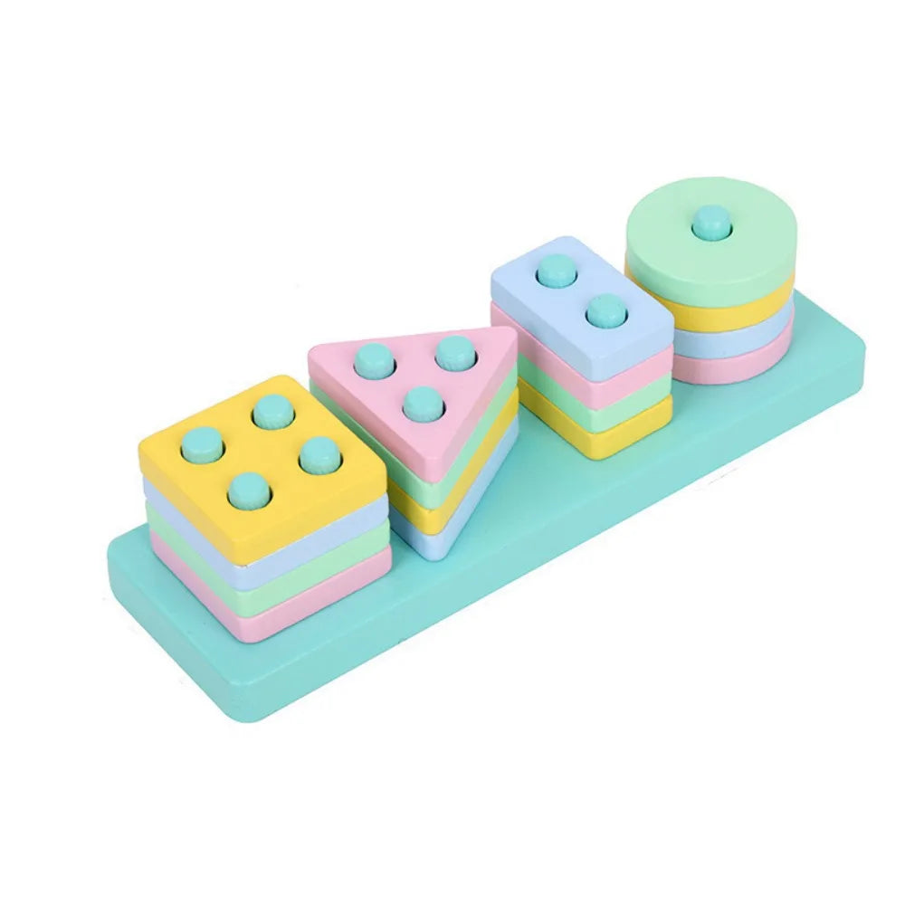 Colorful Wooden Recognition Color Play & Learn