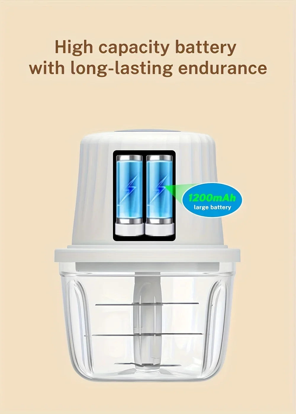 400ML Electric Food Chopper ,6 Bl Choice Selection