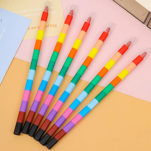 12Color Building Block Crayons Play & Learn Gea