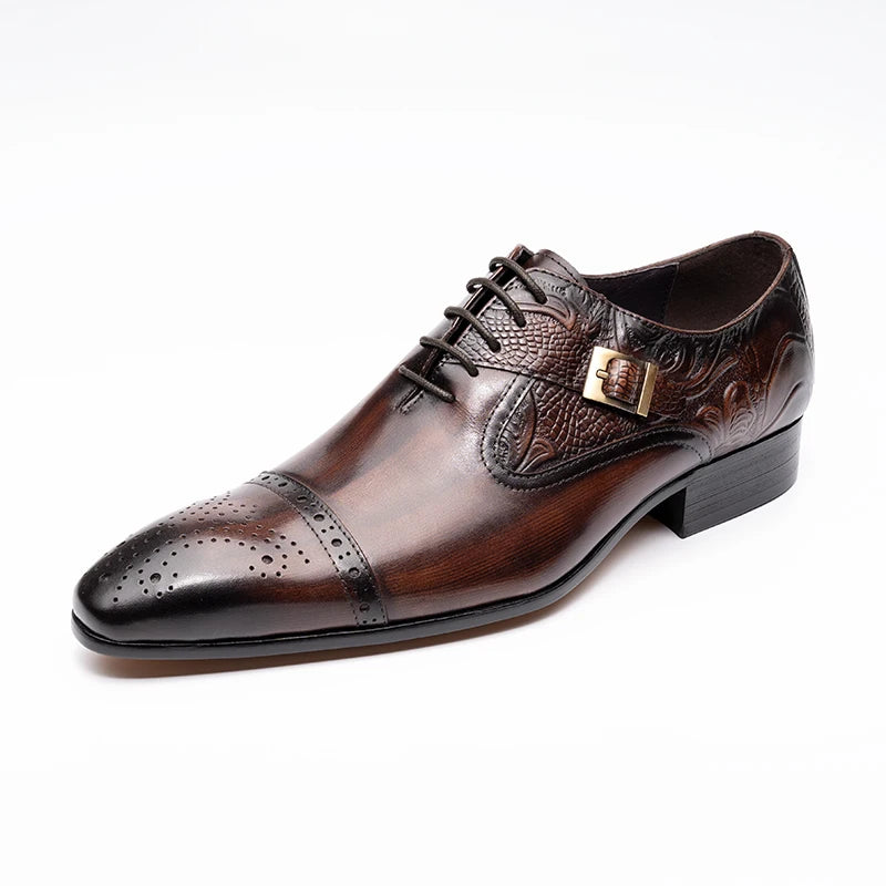 Luxury Business High End Leather Oxford Elega