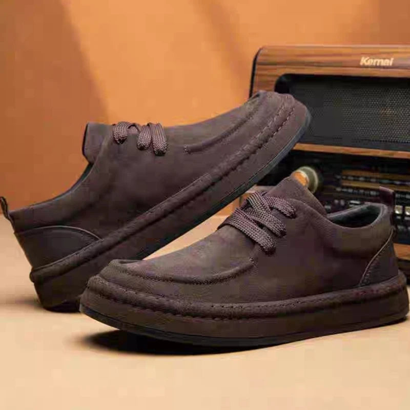 Are Fashionable Brown Casual Made Durable Sue