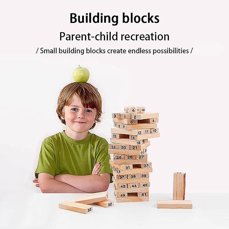Solid Wood Stacked High Play & Learn Gear