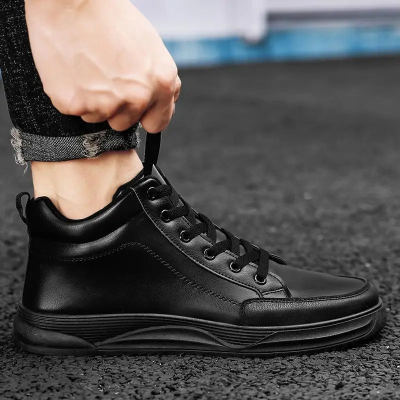 Hot Pu Leather Sneakers Fashion Hip Hop Casua