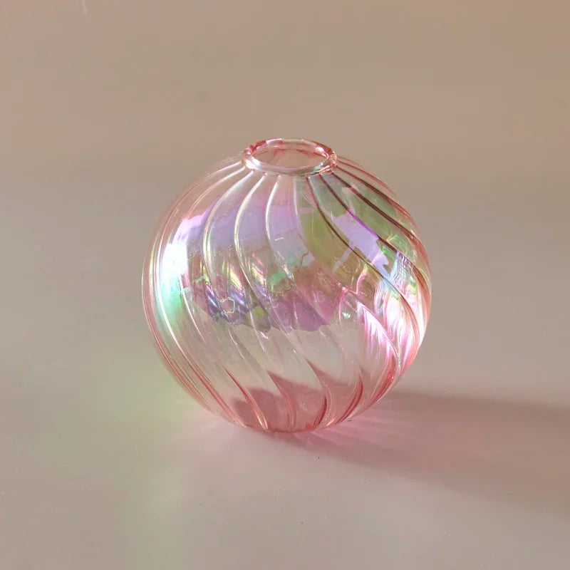 Iridescent Ball Vases ation