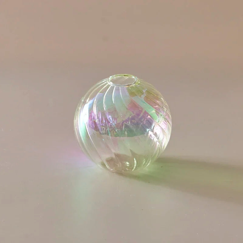 Iridescent Ball Vases ation