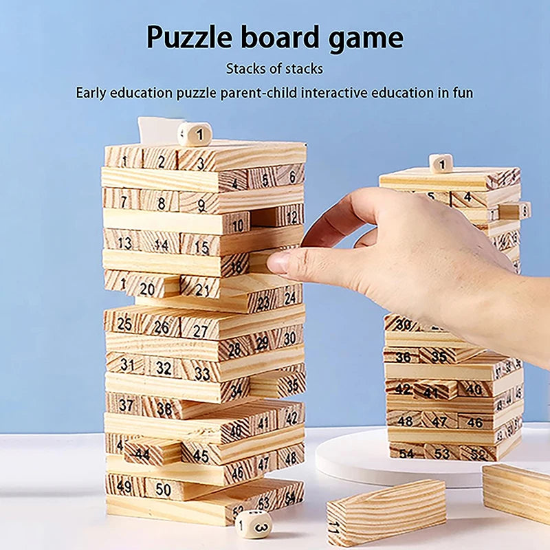 Solid Wood Stacked High Play & Learn Gear