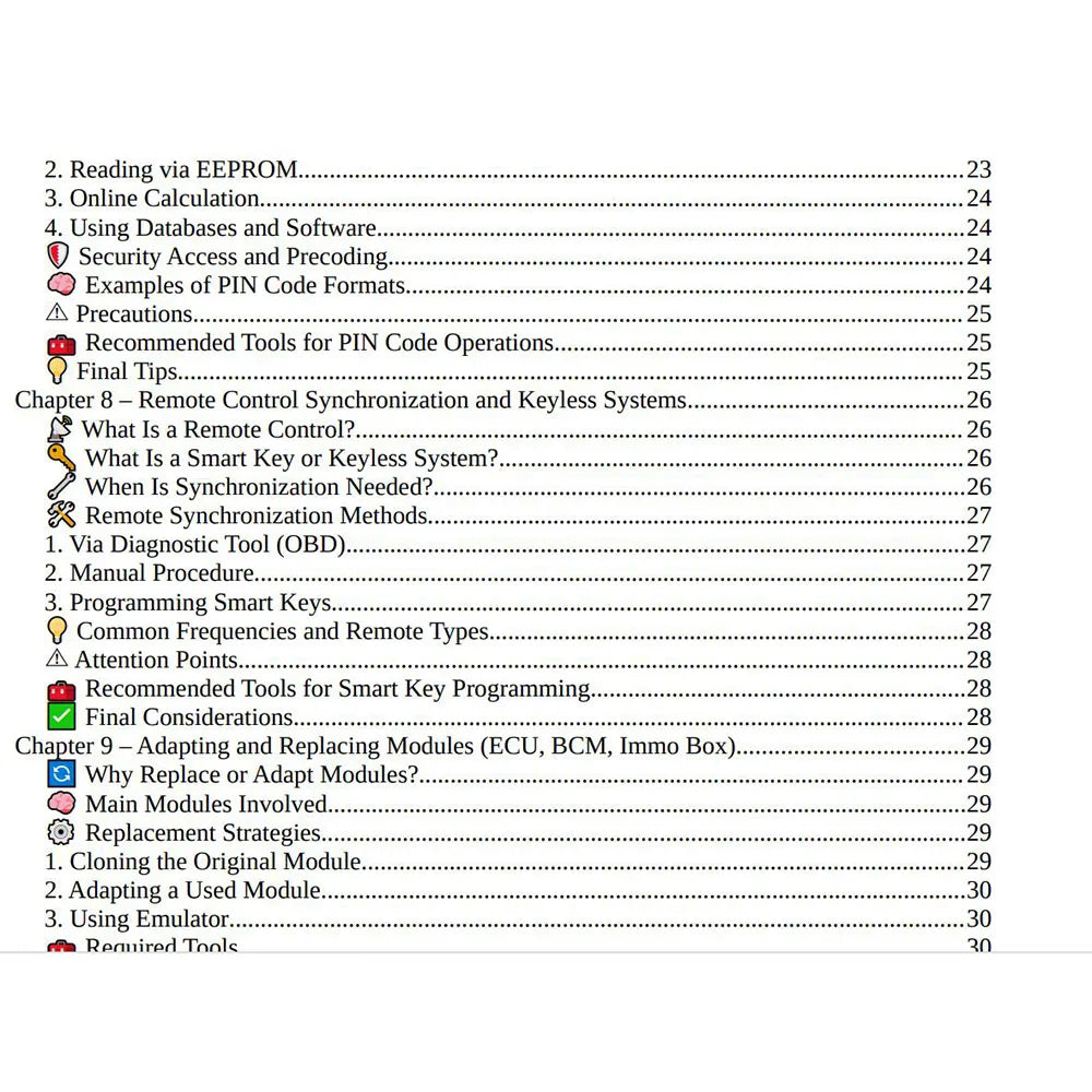 eBook Locksmithing and Immobilizer