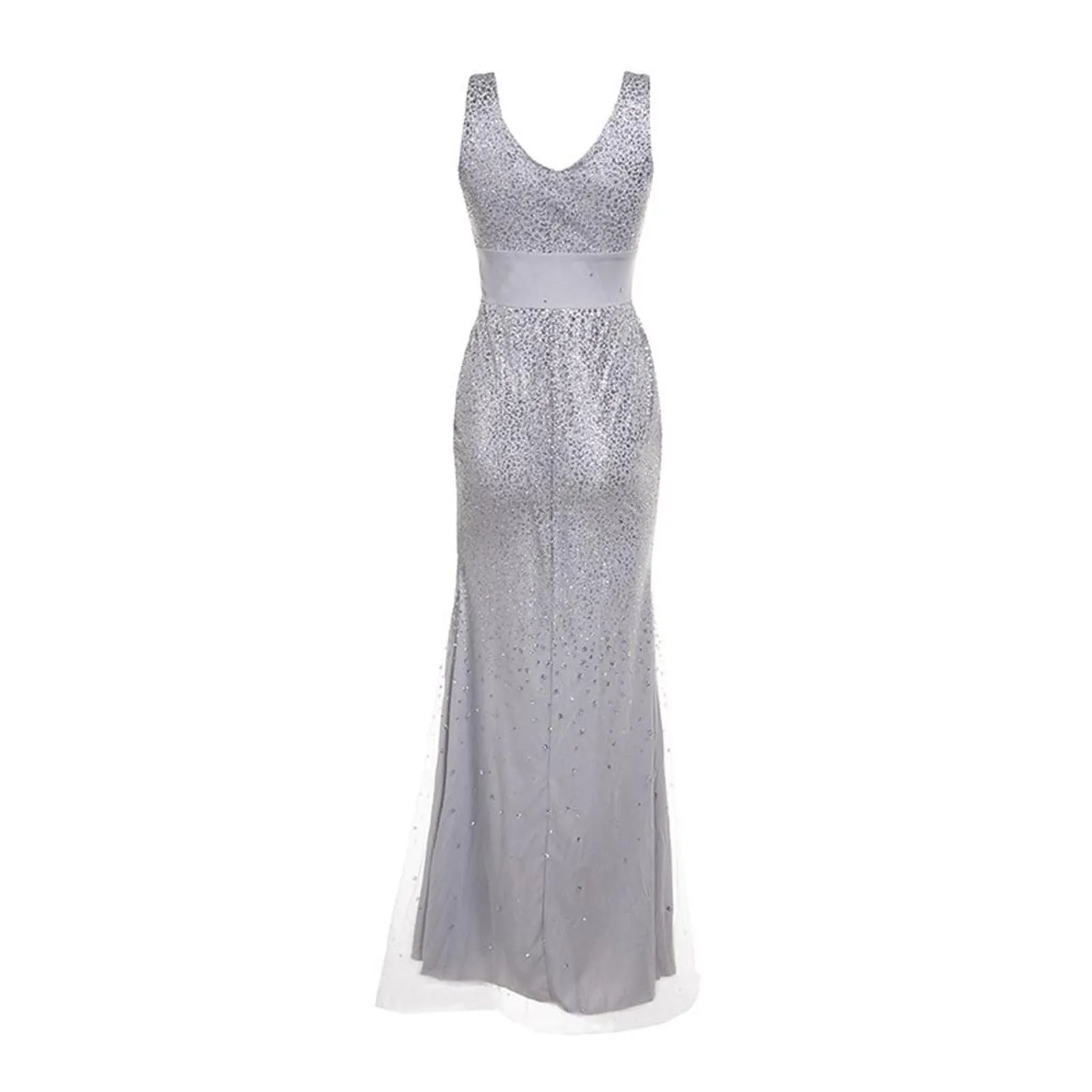 V Neck Sequin Dress