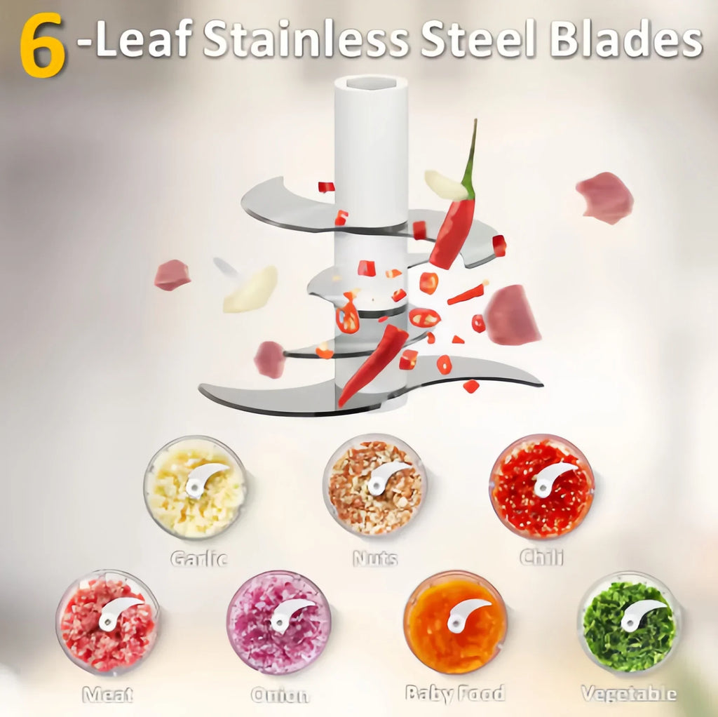 400ML Electric Food Chopper ,6 Bl Choice Selection