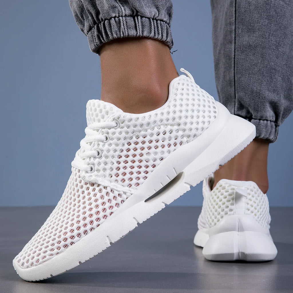 White Mesh Sneakers New Summer Lightweight Ca
