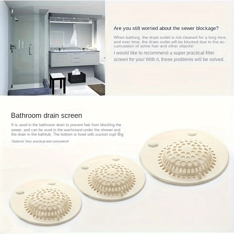 3pcs Hair Catcher Shower Choice Selection