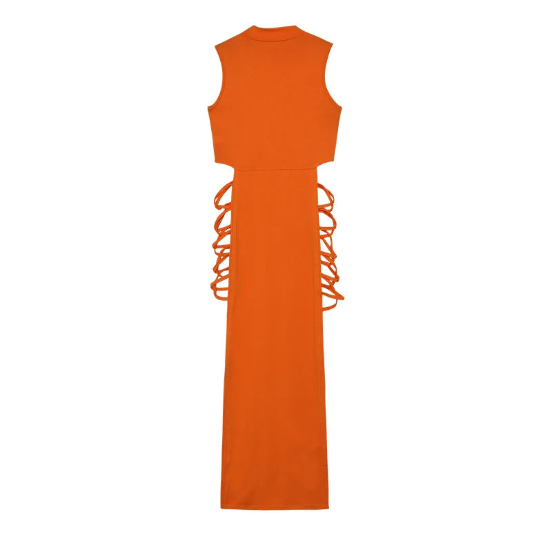 Criss Cross Cut Dress