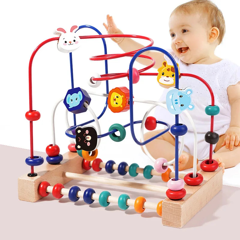 Wooden Bead Maze Learning Set