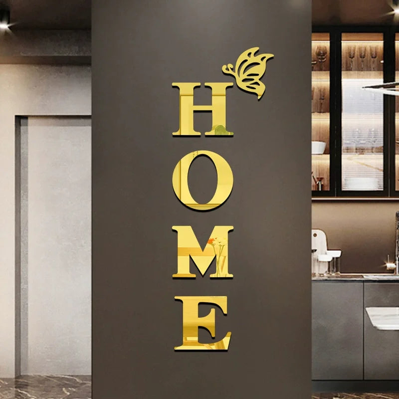 Logo 3D Mirror Wall