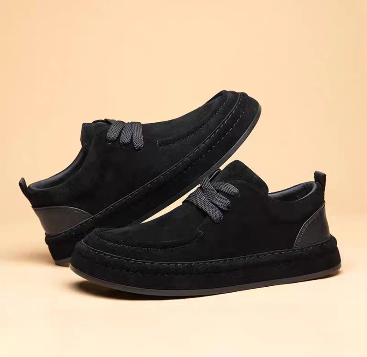 Are Fashionable Brown Casual Made Durable Sue