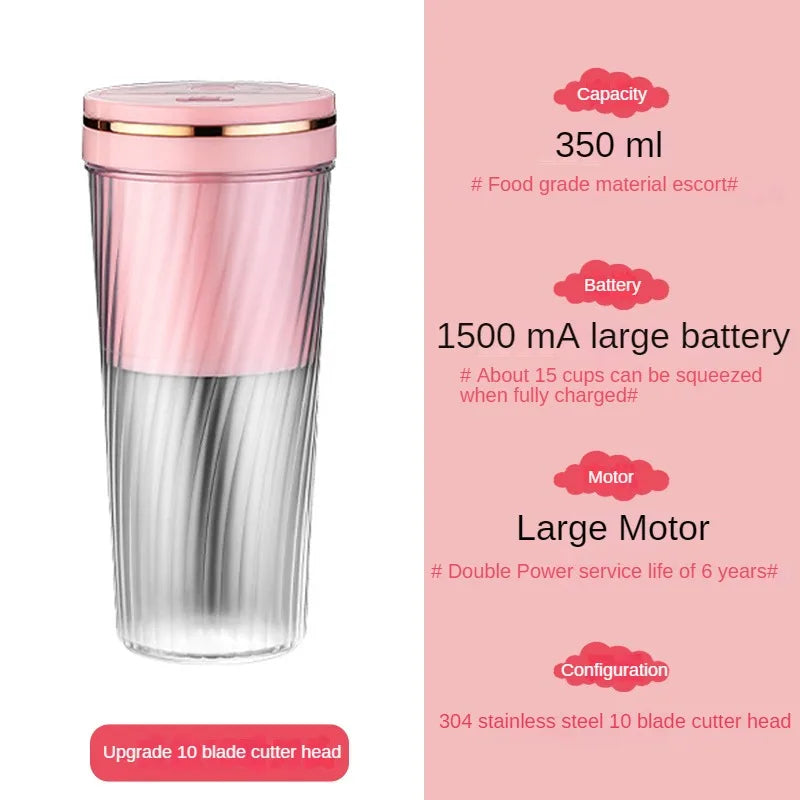 Milkshake Smoothie Blender 10 Blades Powerful
