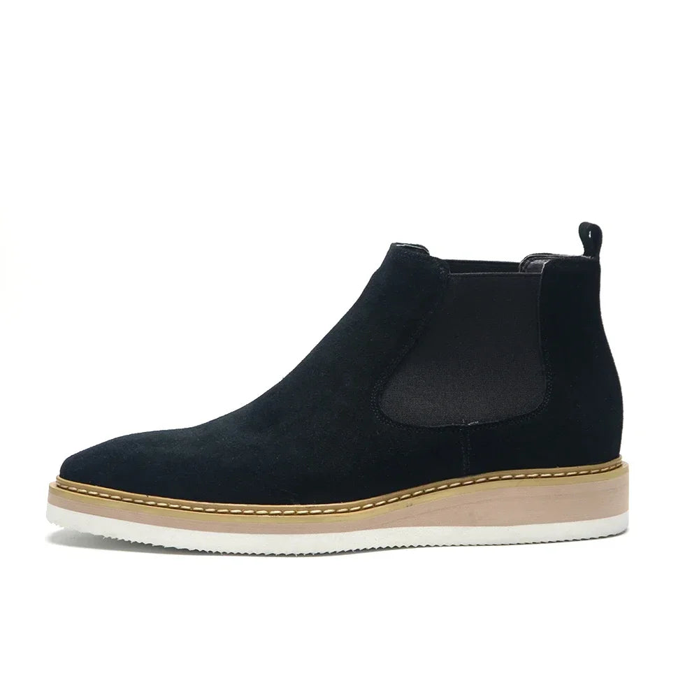 Chelsea Ankle Boots Cow Suede Leather Classic