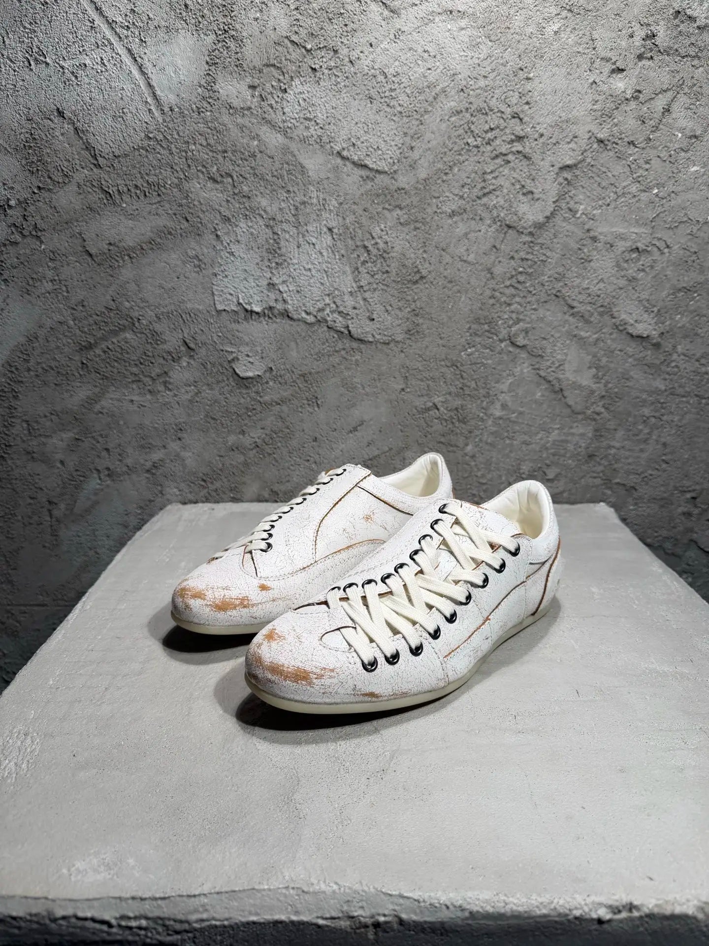 S Low Top Man Suede Leather Platform Sneakers