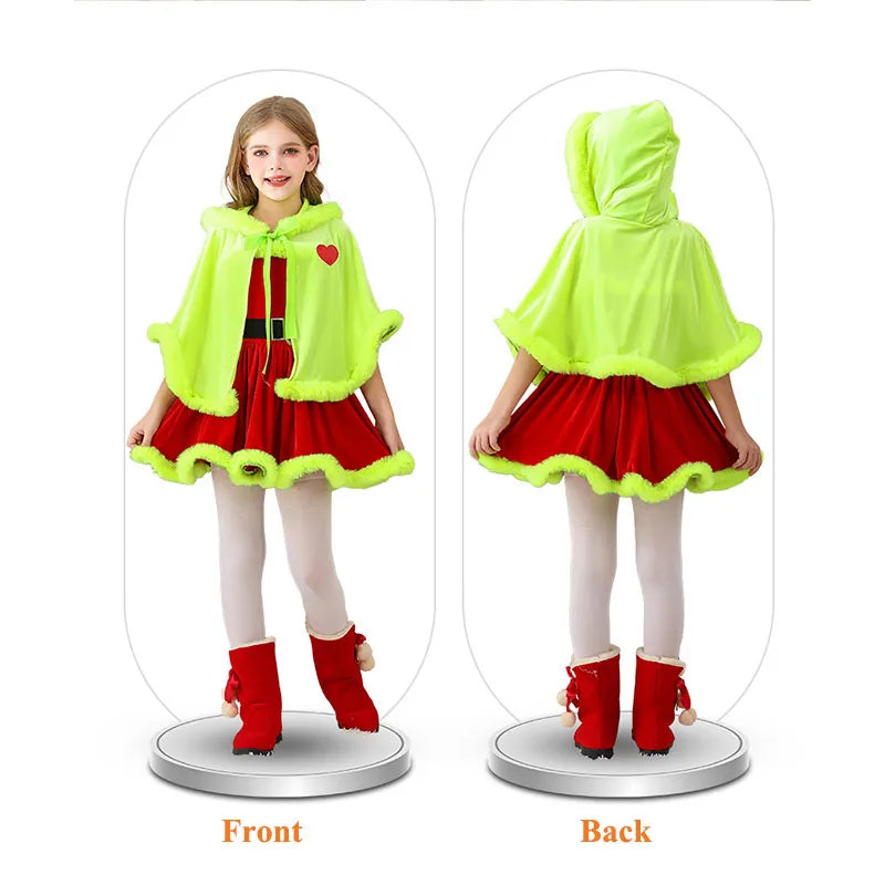 Red Green Warm Dress