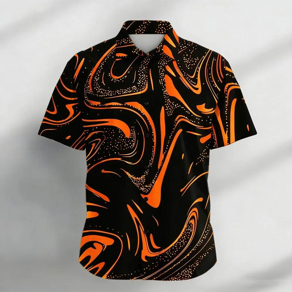Mens Printed Shirt Shirt