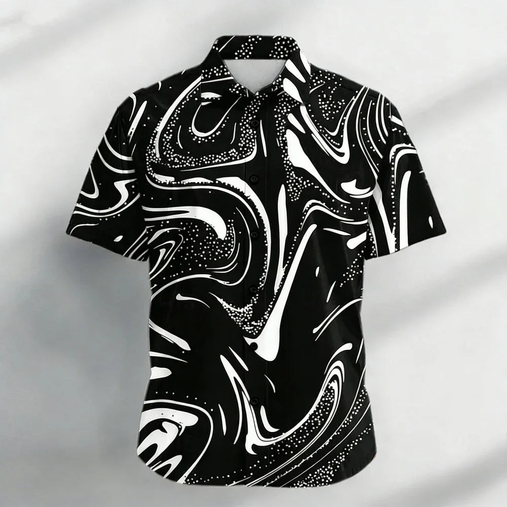 Mens Printed Shirt Shirt