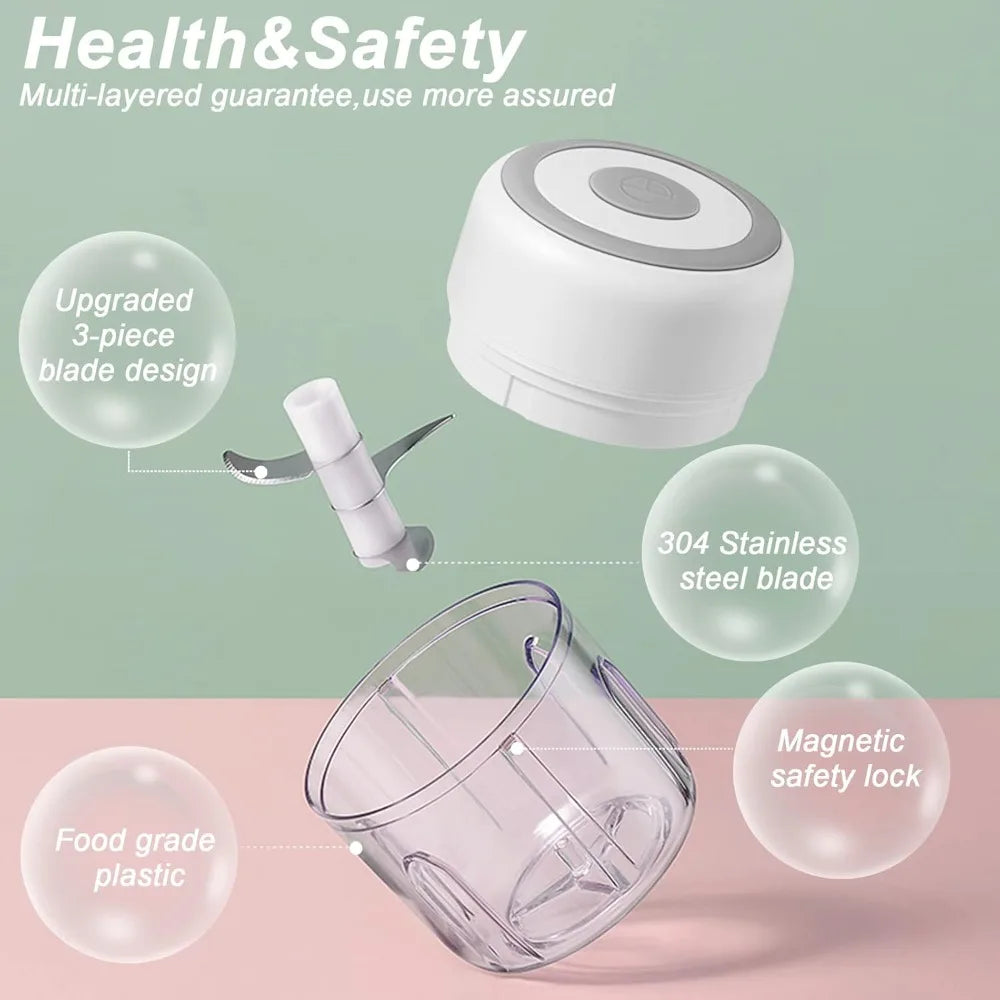 Mini Electric Garlic Chopper 2 Choice Selection
