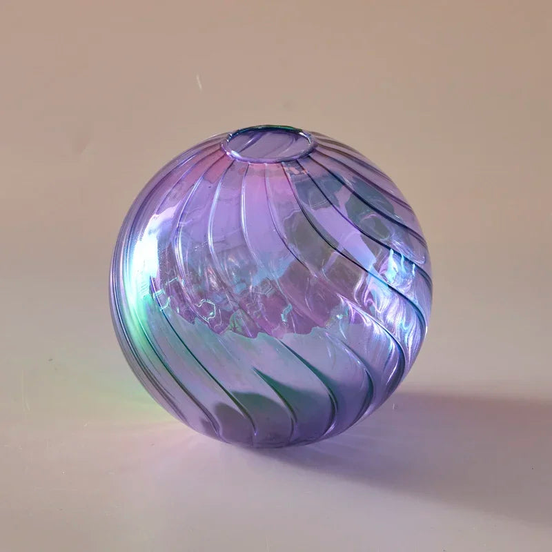 Iridescent Ball Vases ation