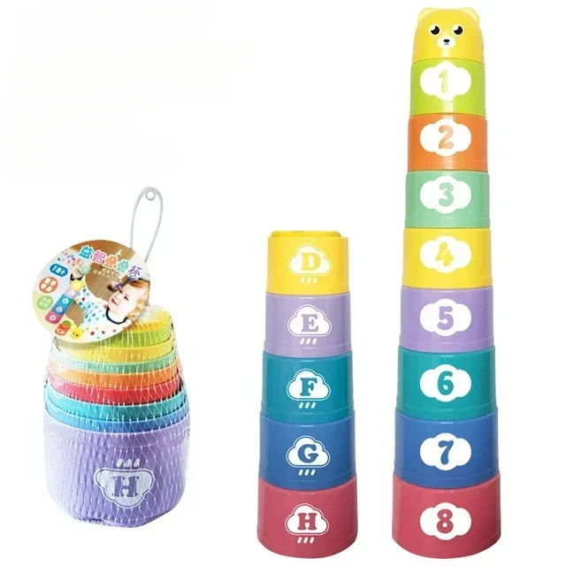 9PCS s Stackable Numbers Play & Learn Gear