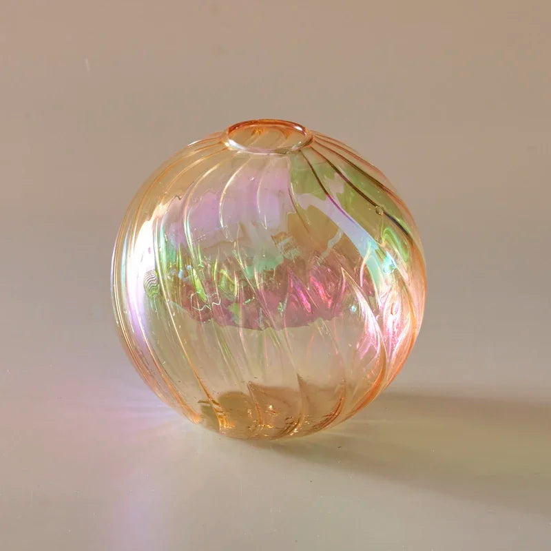 Iridescent Ball Vases ation