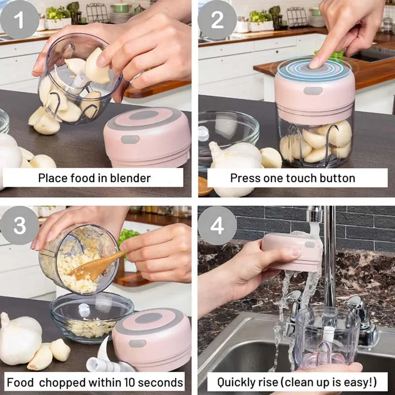 Electric Kitchen Food Chopper Home Essentials